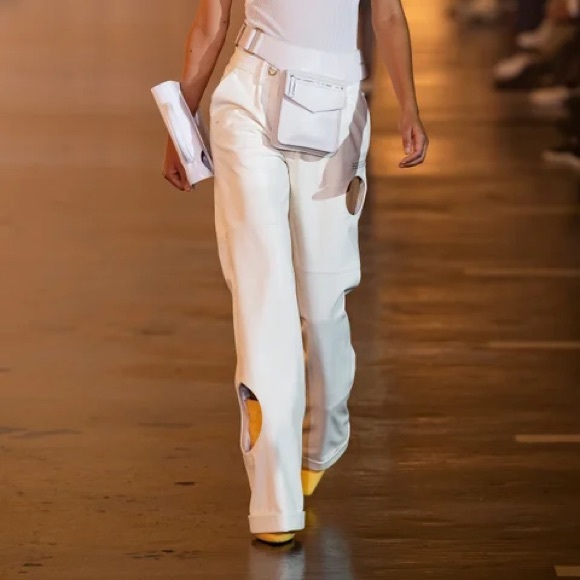 Off White Swiss Cheese Jeans - Picture 5 of 5